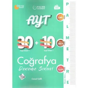 AYT Coğrafya Palmetre 30+10 Deneme Sınavı Video Çözümlü