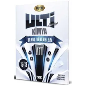 Bes Yayınları AYT ULTİ SERİSİ Kimya 15 x 13 Branş Denemeleri