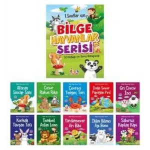 Bilge Hayvanlar Serisi 10 Kitap+Soru Kitapçığı