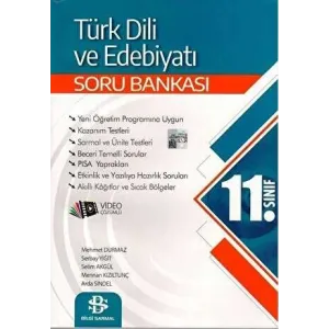 Bilgi Sarmal Yayınları 11. Sınıf Türk Dili ve Edebiyatı Soru Bankası Video Çözümlü