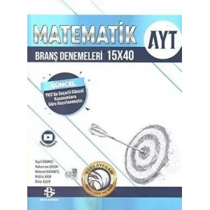 Bilgi Sarmal Yayınları AYT Matematik 15 x 40 Branş Denemeleri