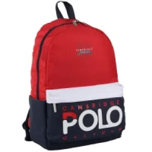 Cambridge Polo Club Preppy Tek Ana Bölmeli Unisex Sırt Çantası Cpc3018-0003-kırmızı Bntt