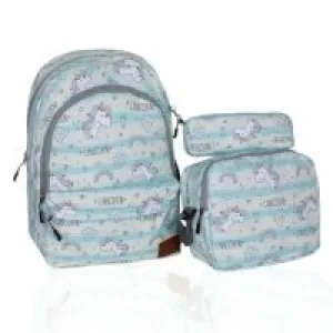 Cambridge Polo Club Unicorn Sırt Çantası + Beslenmeli+ Kalem Çantalı Plcan2079.322