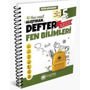Çanta Yayınları 5. Sınıf Fen Bilimleri Okula Yardımcı Alıştıran Defter 2024