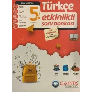 Çanta Yayınları 5. Sınıf Türkçe Etkinlikli Kazanım Soru Bankası 2024-2025