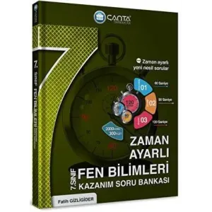 Çanta Yayınları 7. Sınıf Fen Bilimleri Zaman Ayarlı Kazanım Soru Bankası