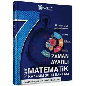 Çanta Yayınları 7. Sınıf Matematik Zaman Ayarlı Kazanım Soru Bankası