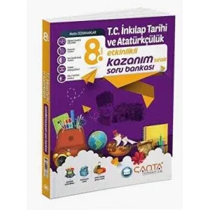 Çanta Yayınları 8. Sınıf TC İnkılap Tarihi ve Atatürkçülük Etkinlikli Kazanım Soru Bankası