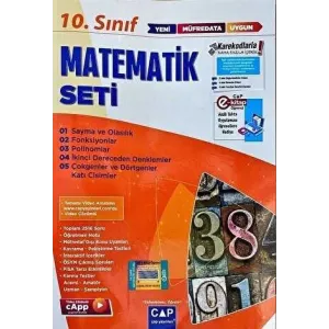 Çap Yayınları 10. Sınıf Anadolu Lisesi Matematik Seti