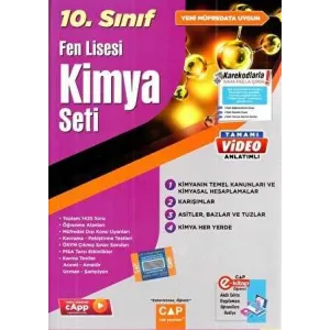 Çap Yayınları 10. Sınıf Fen Lisesi Kimya Seti