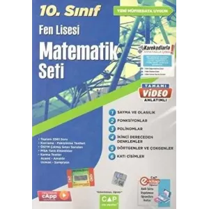 Çap Yayınları 10. Sınıf Fen Lisesi Matematik Seti