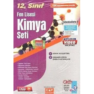 Çap Yayınları 12. Sınıf Fen Lisesi Kimya Seti