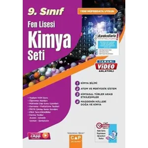 Çap Yayınları 9. Sınıf Fen Lisesi Kimya Seti