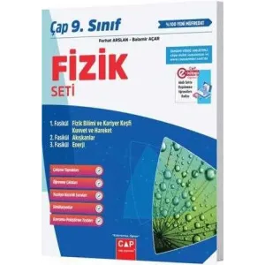 Çap Yayınları 9. Sınıf Fizik Seti
