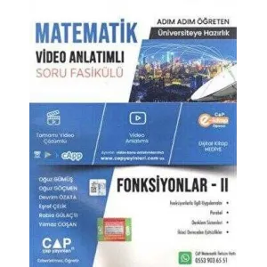 Çap Yayınları Matematik Fonksiyonlar 2 Video Anlatımlı Soru Fasikülü