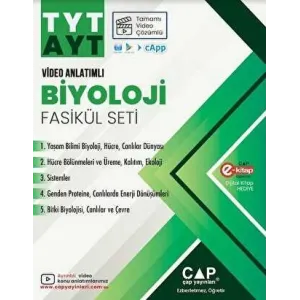 Çap Yayınları TYT AYT Biyoloji Video Anlatımlı Fasikül Seti