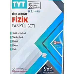 Çap Yayınları TYT Fizik Fasikül Seti
