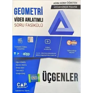 Çap Yayınları Üniversite Hazırlık Geometri Video Anlatımlı Soru Fasikülü - Üçgenler