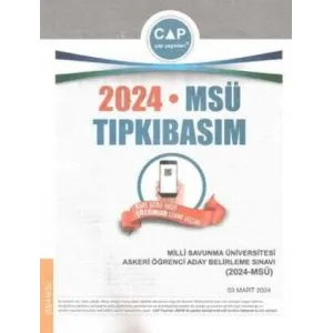 Çap Yayınları Üniversiteye Hazırlık MSÜ 2024 Tıpkı Basım Çap Yayınları