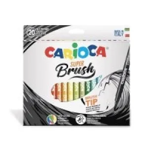 Carioca Süper Brush Keçeli Kalem 20li 42968