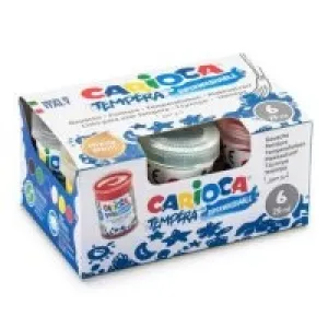 Carioca Tempera Süper Yıkanabilir Parmak Boyası 25 Ml 6lı Ko022
