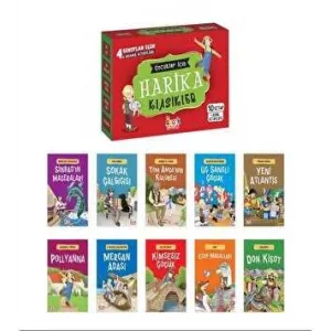 Çocuklar için Harika Klasikler 10 Kitap + Soru Kitapçığı