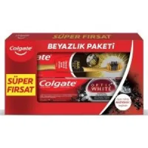 Colgate 50ml Optik Kömür + 360 Charcoal Fırça