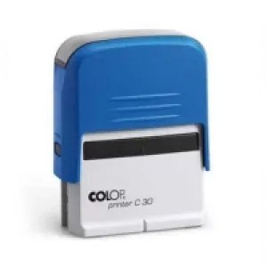 Colop Printer C30 Mavi Kasa Siyah Keçe 18x47mm 15314076