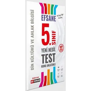 DDY Yayınları 5. Sınıf Din Kültürü ve Ahlak Bilgisi Efsane Test 2022 -