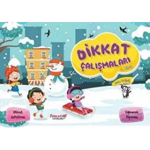 Dikkat Çalışmaları 4. Kitap Kalem Hediyeli