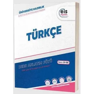 Eis Yayınları TYT AYT Türkçe Ders Anlatım Föyü