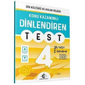 Eker Test Yayınları 4. Sınıf Din Kültürü ve Ahlak Bilgisi Dinlendiren Test Eker
