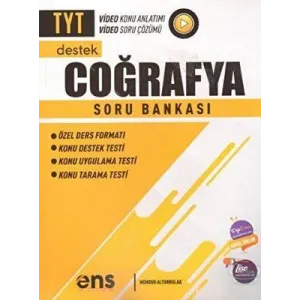 ENS Yayınları TYT Coğrafya Destek Soru Bankası