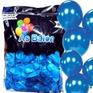Erbay Metalik Balon Yerli 100 Lü_koyu Mavi