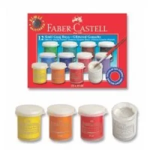 Faber Castell Metalik Guaj Boya 12li X15 Ml 5170160404