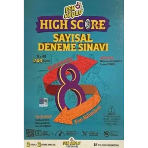 Fen Okulu Yayınları 8. Sınıf LGS Sayısal High Score Deneme Sınavı