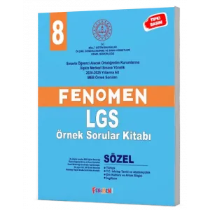Fenomen 8 MEB Sözel Örnek Sorular