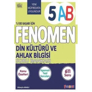 Fenomen Kitap 5. Sınıf Din Kültürü ve Ahlak Bilgisi A-B Soru Bankası
