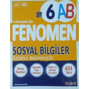 Fenomen Kitap 6. Sınıf Fenomen Sosyal Bilgiler Soru Bankası