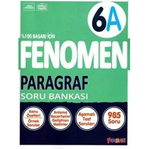 Fenomen Kitap 6. Sınıf Paragraf Soru Bankası