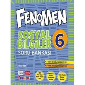 Fenomen Kitap 6. Sınıf Sosyal Bilgiler Soru Bankası Fenomen Okul Yayınları