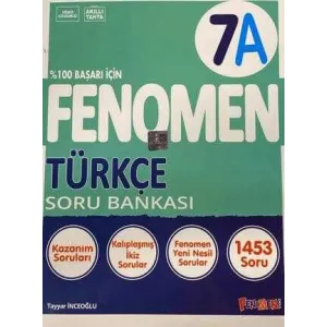 Fenomen Kitap 7. Sınıf A Türkçe Soru Bankası