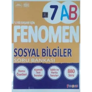 Fenomen Kitap 7. Sınıf Fenomen Sosyal Bilgiler Soru Bankası