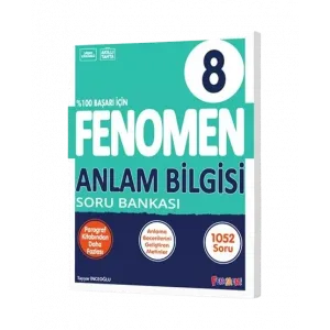 Fenomen Kitap 8. Sınıf Anlam Bilgisi Soru Bankası