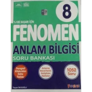 Fenomen Kitap 8. Sınıf Anlam Bilgisi Soru Bankası