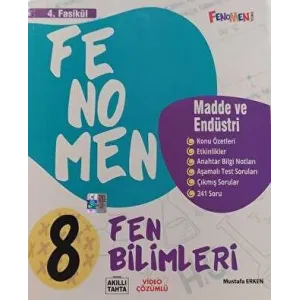 Fenomen Kitap 8. Sınıf Fen Bilimleri 4. Fasikül Madde ve Endüstri