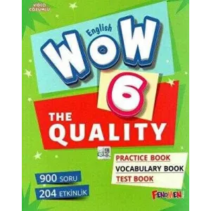 Fenomen Kitap English Wow 6 The Quality Pratice Book - Vocabulary Book - Test Book