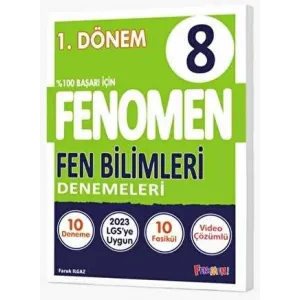 Fenomen Kitap Fenomen 8. Sınıf Fen Bilimleri Denemeler 1. Dönem