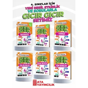 Fiyat:800 4. Sınıf Gıcır Gıcır 6lı Set (Türkçe-Matematik (2 Kitap)-Fen Bilimleri-Sosyal Bilgiler-Hafta Sonu Ödevlerim Tüm Dersler)