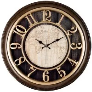 Galaxy Duvar Saati 1965-va Premium Fındık Kahve